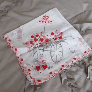 vintage linen handkerchief hankie